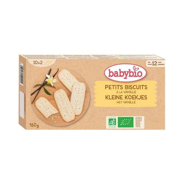 Babybio Petits Biscuits à la Vanille Bio 12 mois 160 g – toilette bébé