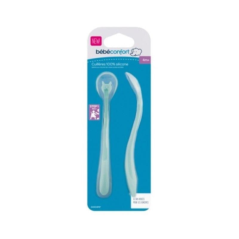 Bébé Confort Cuillères 100% silicone 2 cuillères – toilette bébé