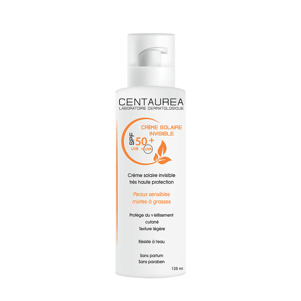 Centaurea Crème Solaire Invisible SPF 50 125 ml – protection solaire