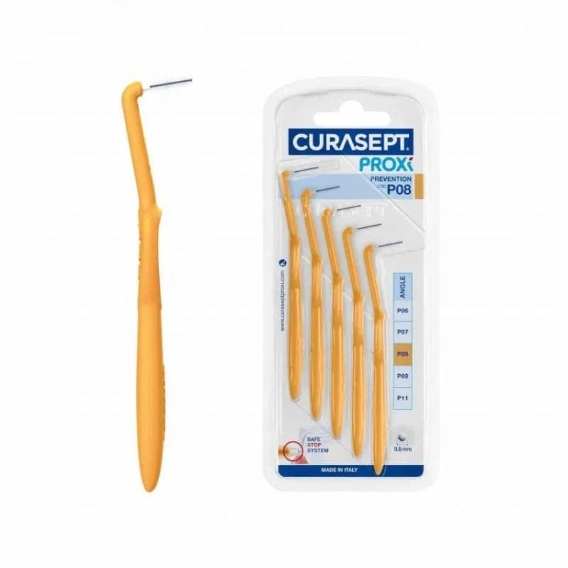 CURASEPT Proxi Angle P08 Prevention Brossettes interdentaires 5 brossettes – bucco-dentaire