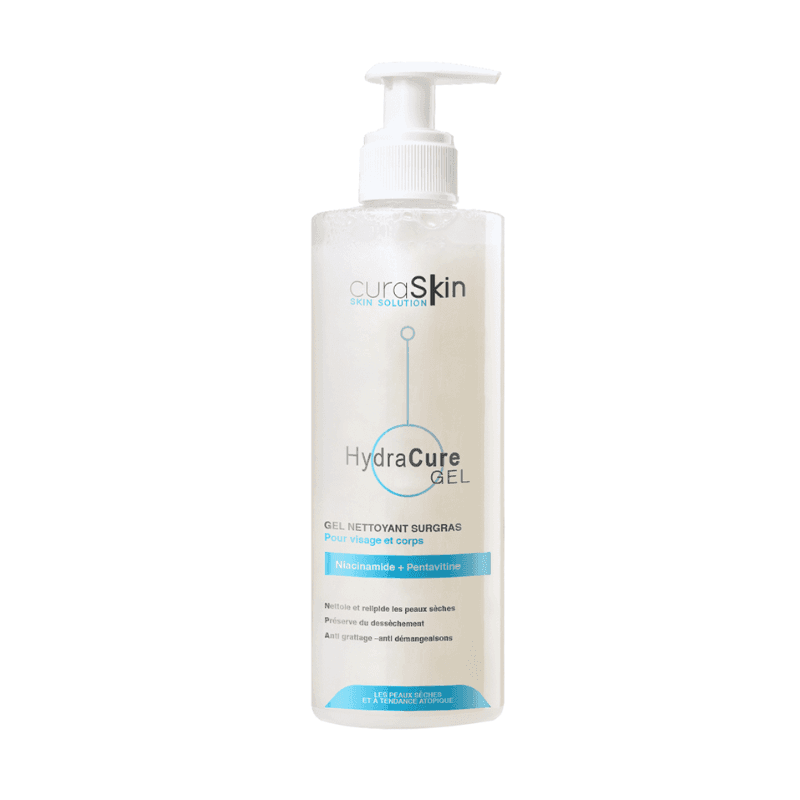 Curaskin HydraCure Gel Nettoyant Surgras 400 ml – nettoyant visage