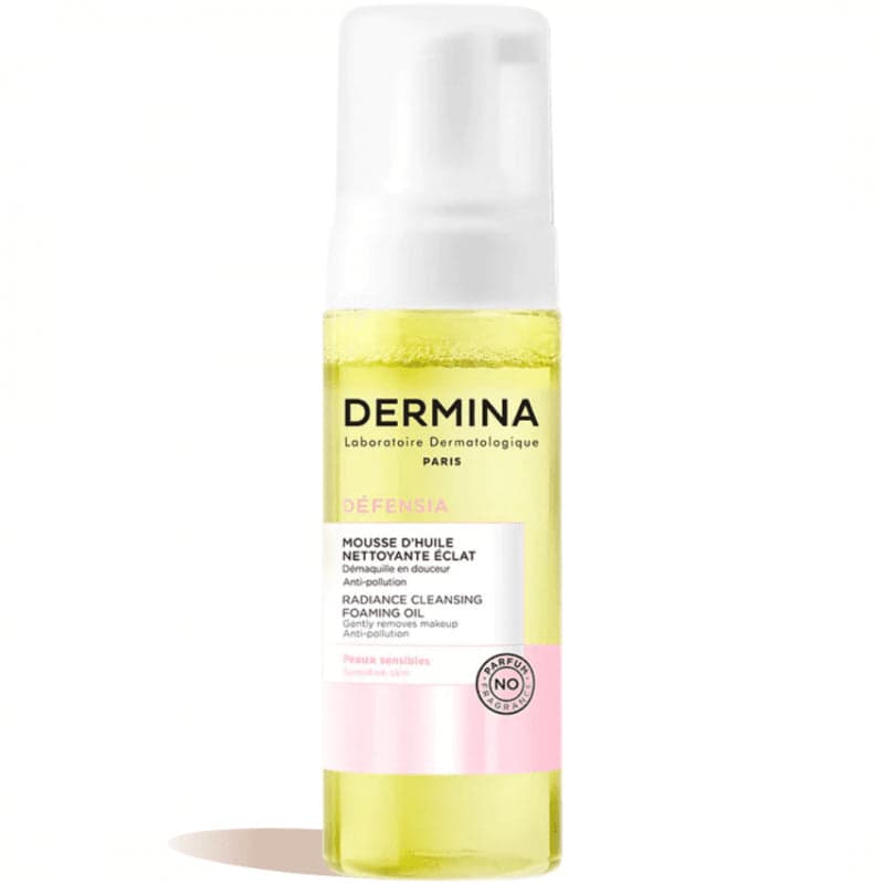 Dermina Défensia Mousse d'Huile Démaquillante Éclat 150 ml – démaquillant