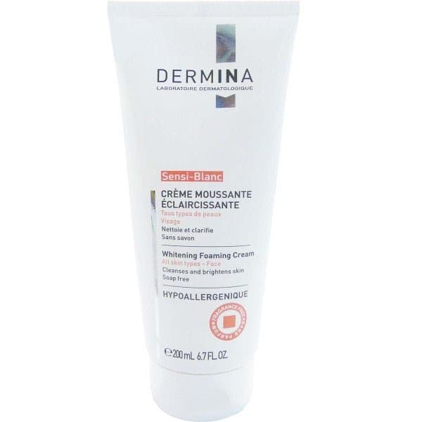 Dermina Sensi-Blanc Crème Moussante Éclaircissante – soin visage