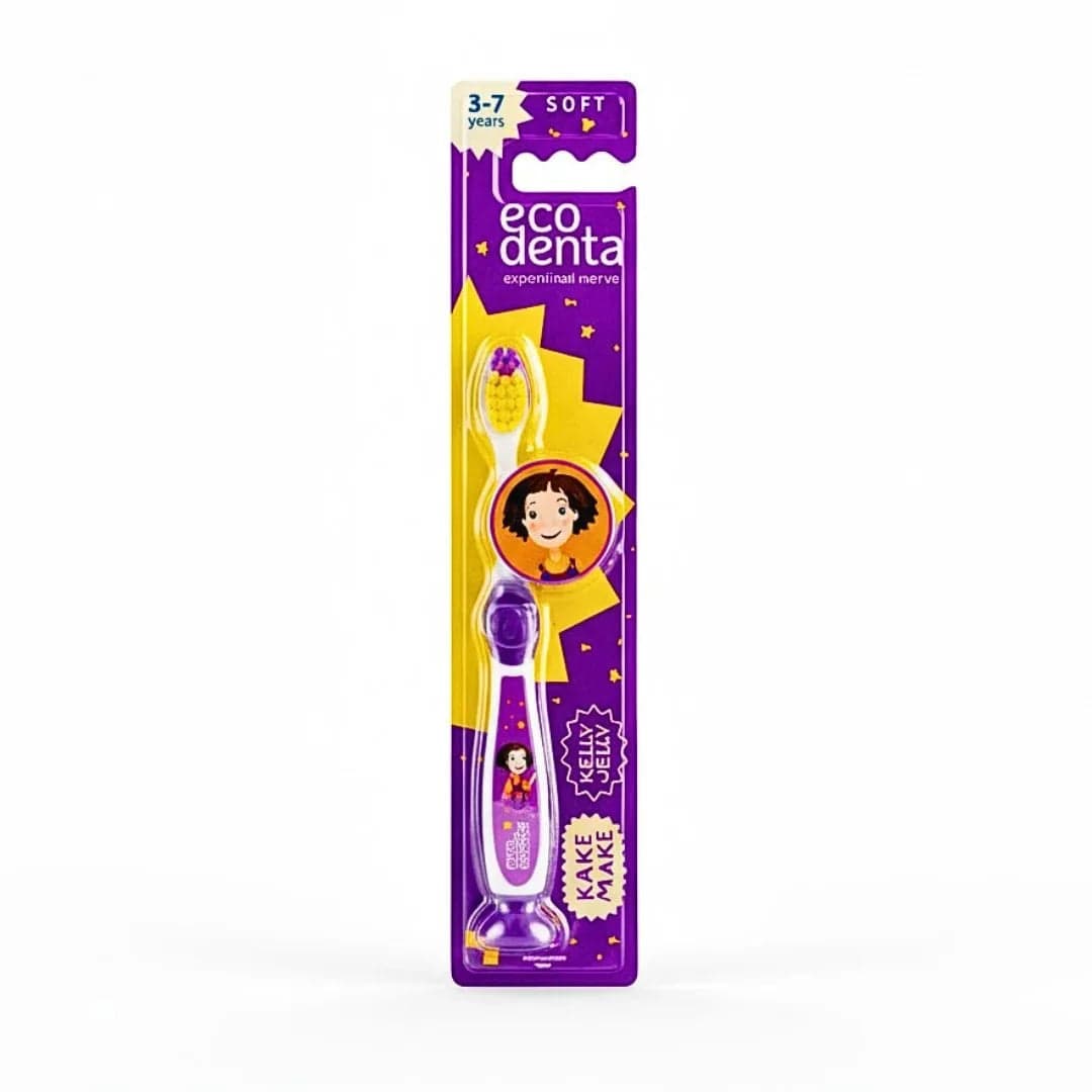 EcoDenta Brosse à Dents Souple Enfants 3-7 Ans – brosse à dents