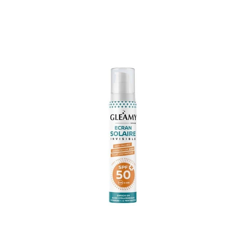 Gleamy Écran Solaire Invisible SPF50+ Anti Taches 50 ml – protection solaire