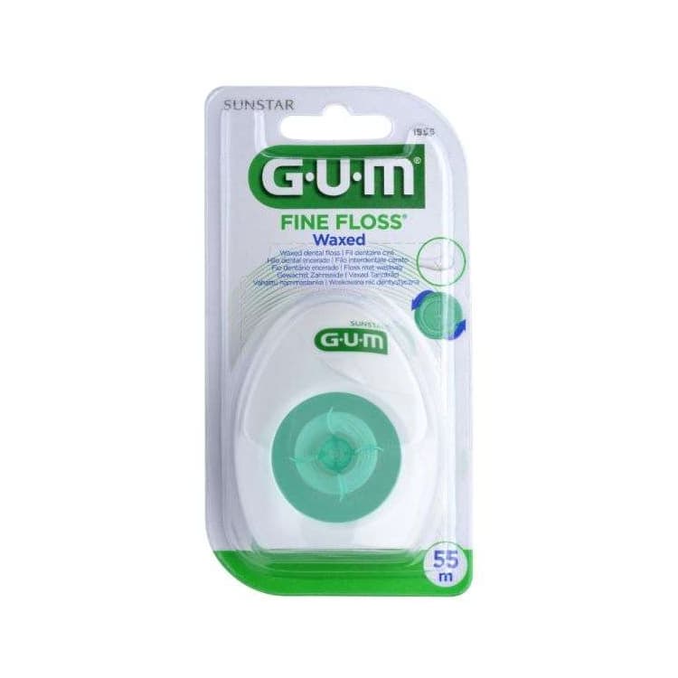GUM Fil dentaire fine floss cire espaces etroits ref 1555