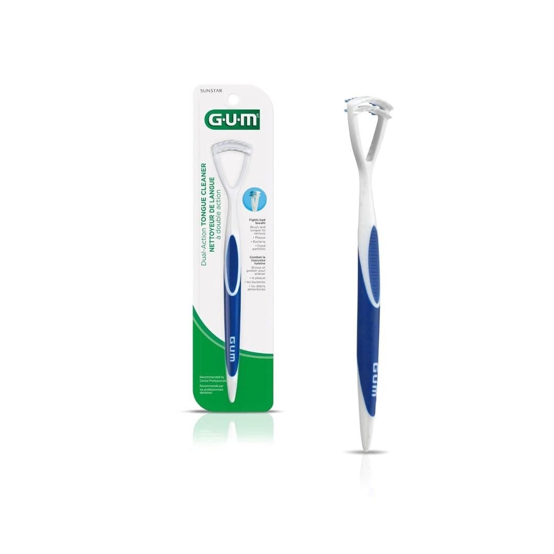 GUM HaliControl Gratte-Langue Double Action – bucco-dentaire