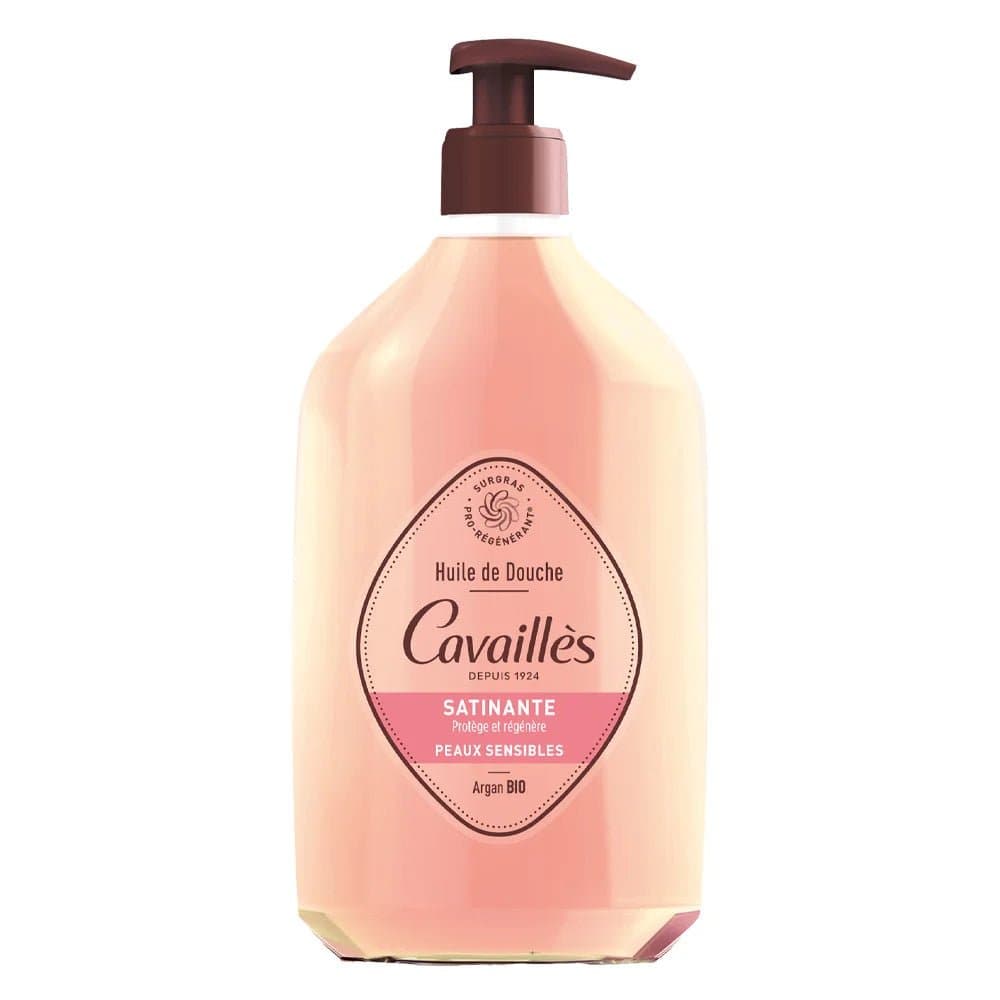 Cavaillès Huile de Douche Satinante Surgras Argan et Rose 750 ml – soin corps