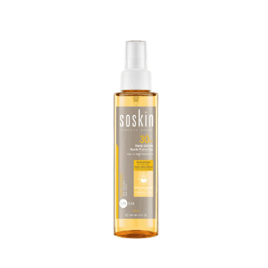 Soskin Huile Solaire Haute Protection SPF30 – protection solaire
