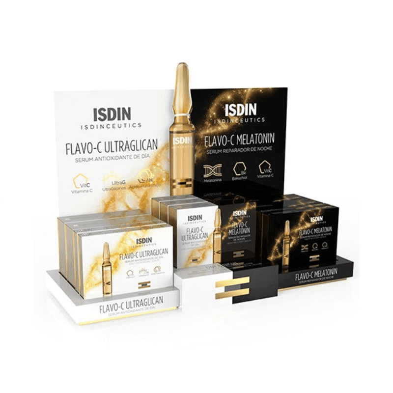ISDIN FLAVO-C Sérum Jour et Nuit - Pack de 20 Ampoules – sérum visage