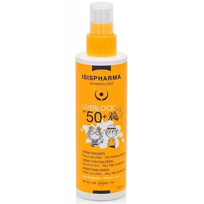 Isispharma Uveblock Enfants Spray Solaire Spf 50 – protection solaire
