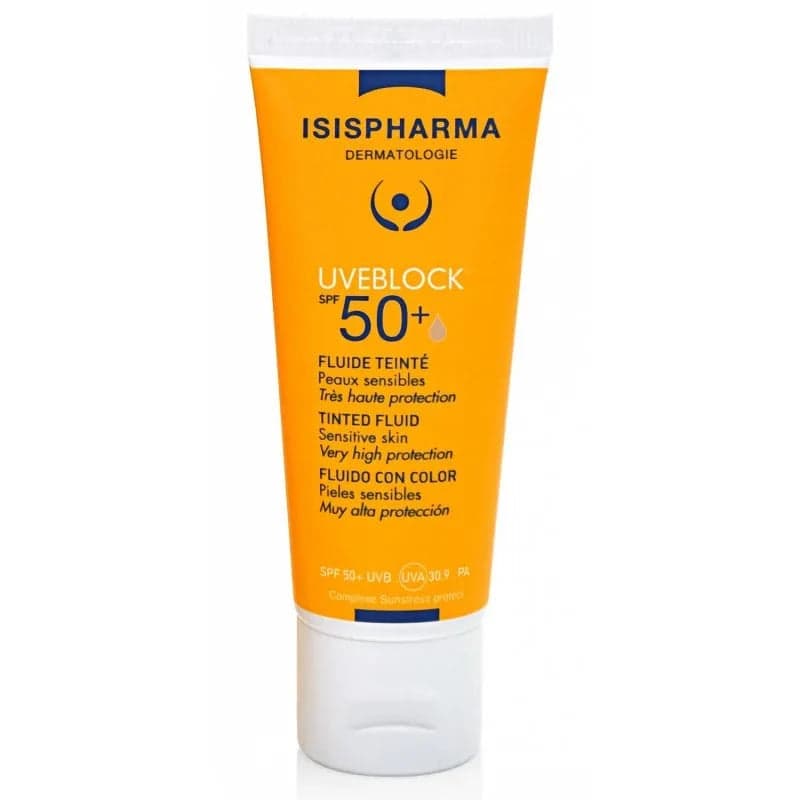 Isispharma Uveblock Fluide Teinté Spf 50+ - Très Haute Protection 40 ml – protection solaire