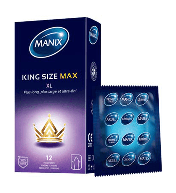 Manix King Size – 12 Piéces 12 pièces – sexualité / Bien-être