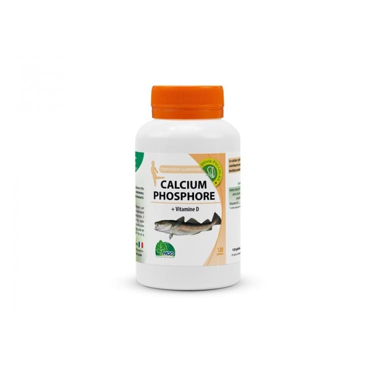MGD Nature Calcium phosphore vitamine d 520 mg 120 gélules