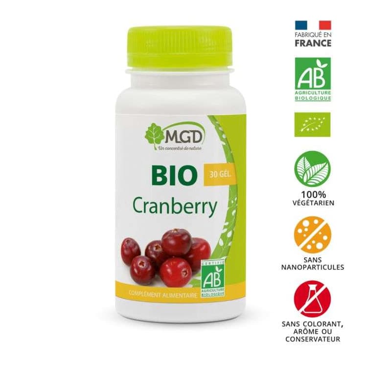 MGD Nature Cranberry bio 30 gélules
