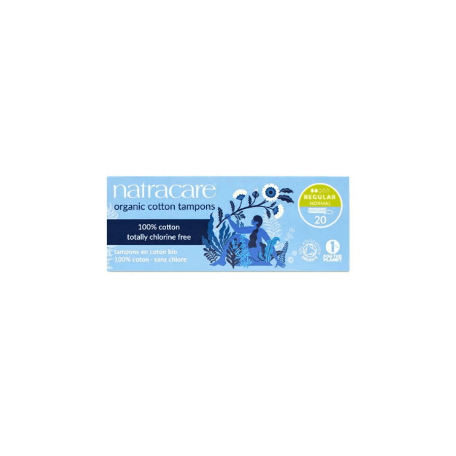 Natracare Tampons Réguliers Sans Applicateur - Coton Bio 20 unités – protection hygiénique