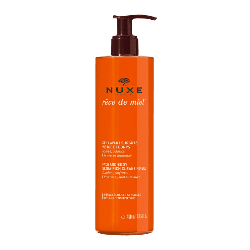Nuxe Rêve de Miel Gel Lavant Surgras Visage et Corps – nettoyant corps