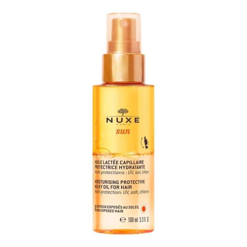 Nuxe Sun Huile Lactée Capillaire Protectrice Hydratante 100 ml – huile / Sérum cheveux