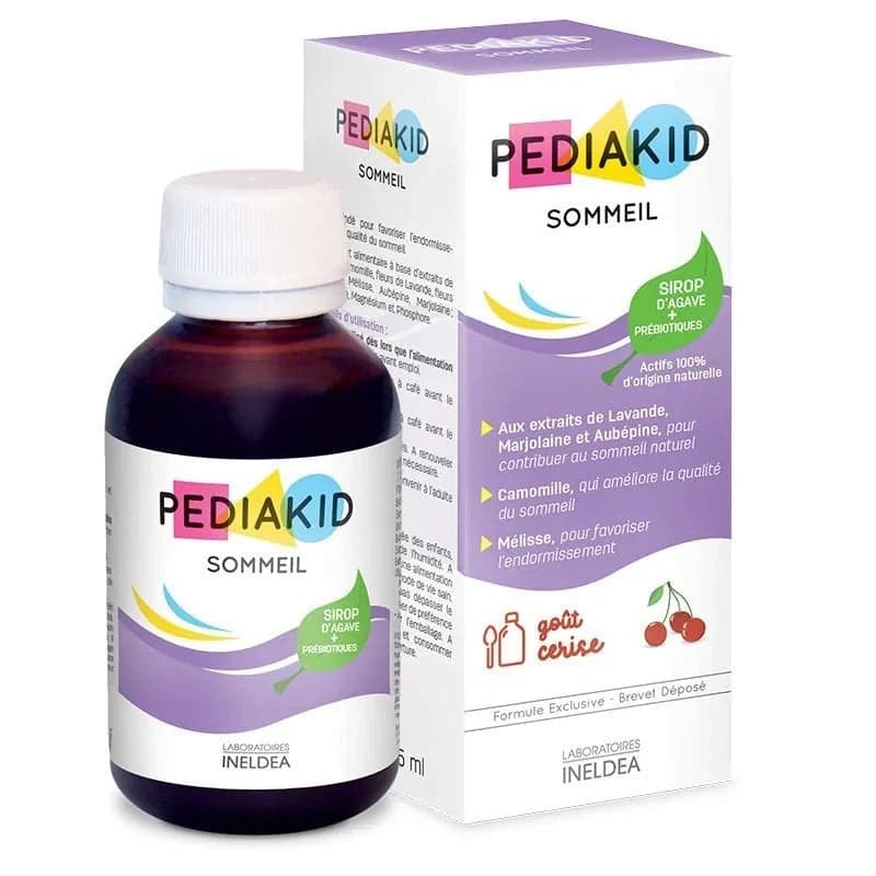 PediaKid Sommeil Sirop Goût Cerise 125 ml – complément alimentaire