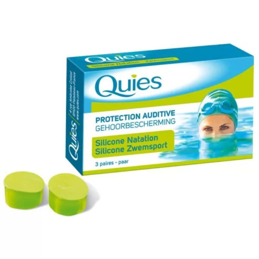 Quies Protection Auditive Silicone Spéciale Natation Adulte 3 paires – protection / Soin auditif