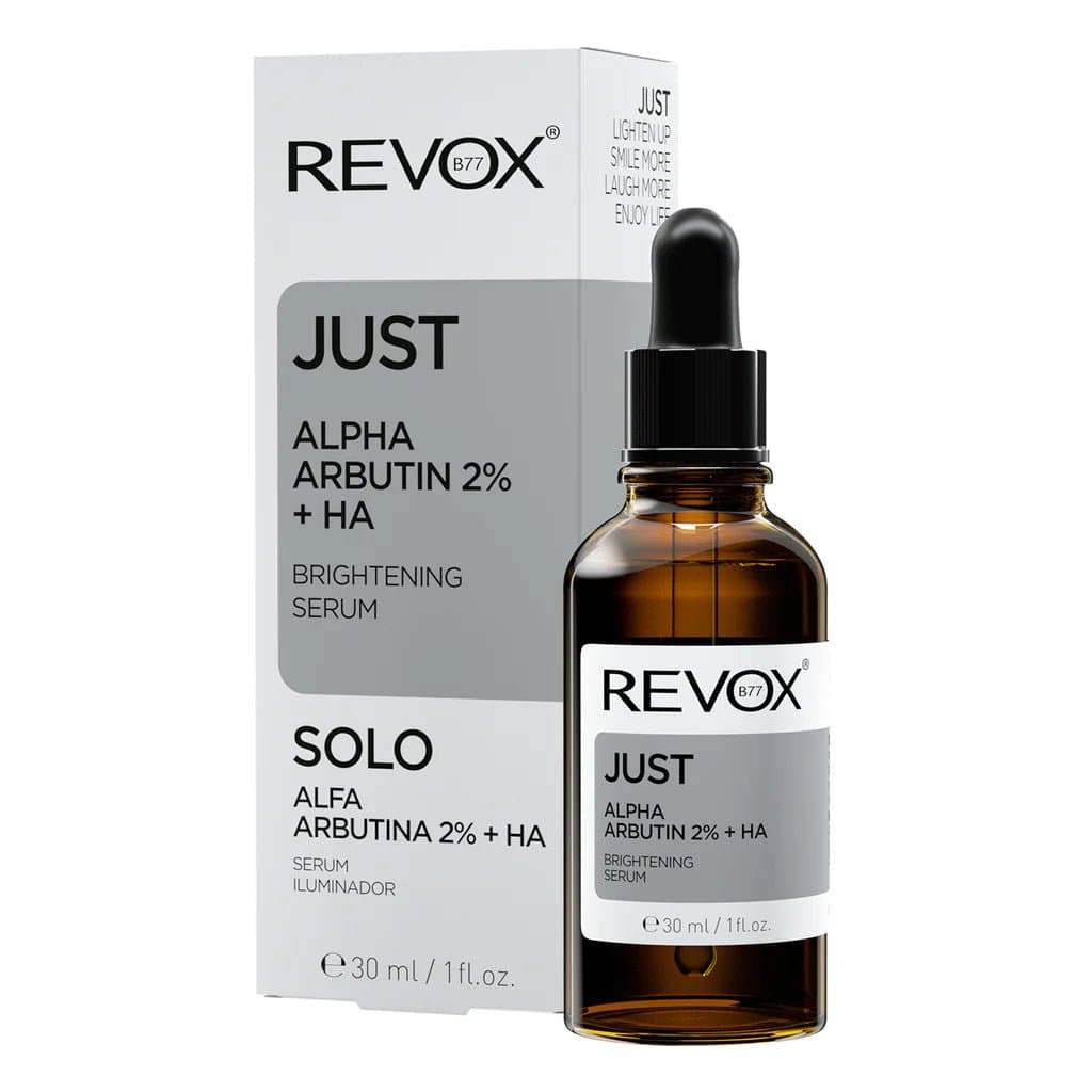 Revox B77 JUST Alpha Arbutin 2% + HA Sérum Éclaircissant 30 ml – sérum visage