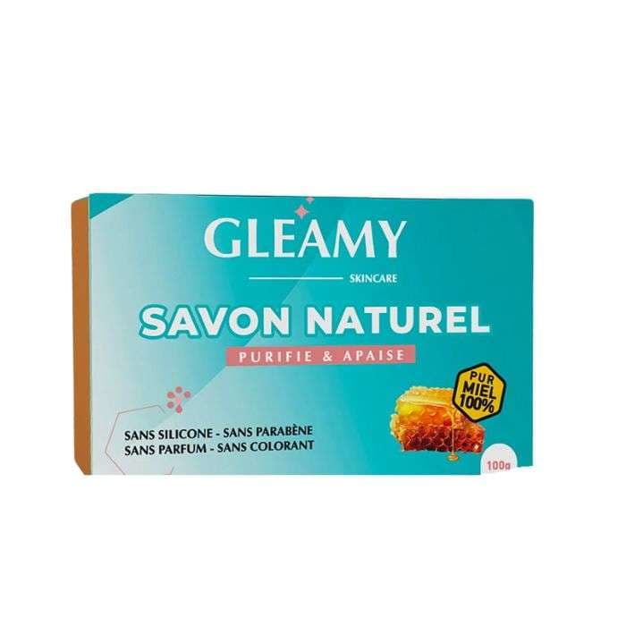 Gleamy Savon Naturel Amande et Miel 100 g – bain & Douche