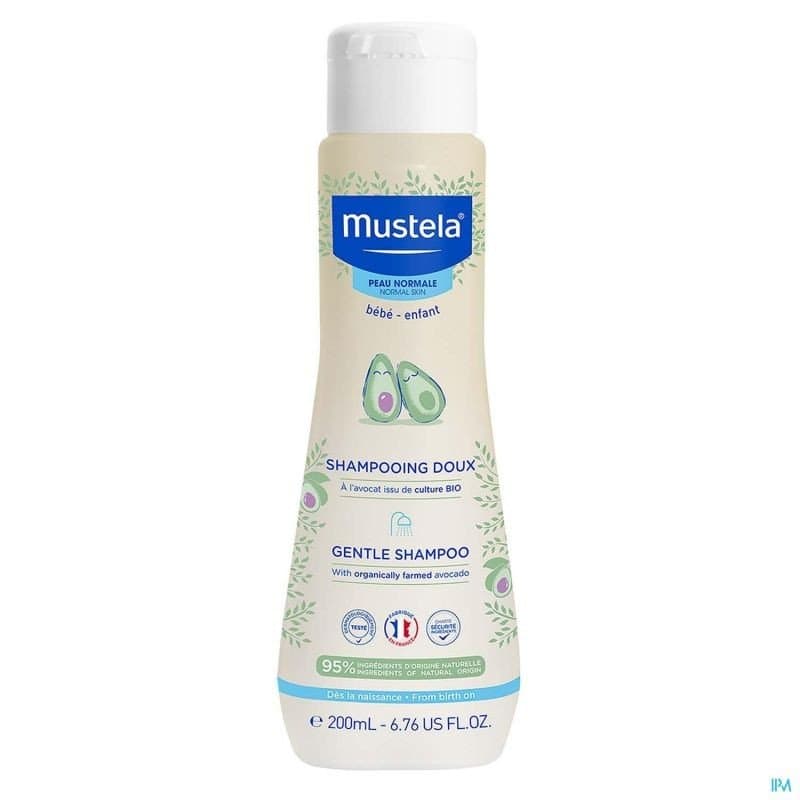 Mustela Shampoing Doux Bébé à l'Avocat Bio 200 ml – toilette bébé