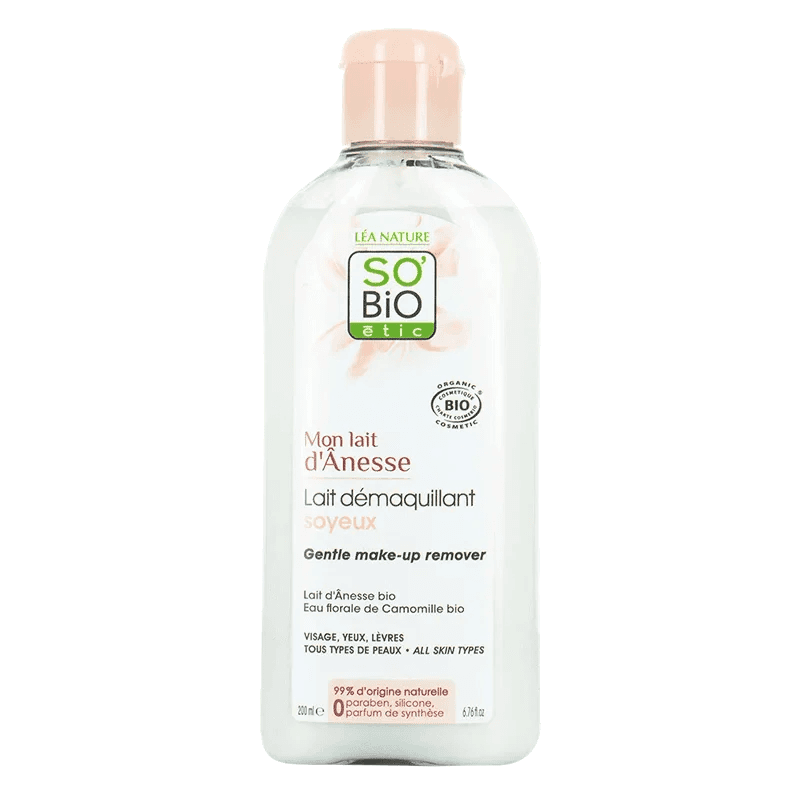 So Bio Lait Démaquillant Soyeux au Lait d'Ânesse 200 ml – démaquillant