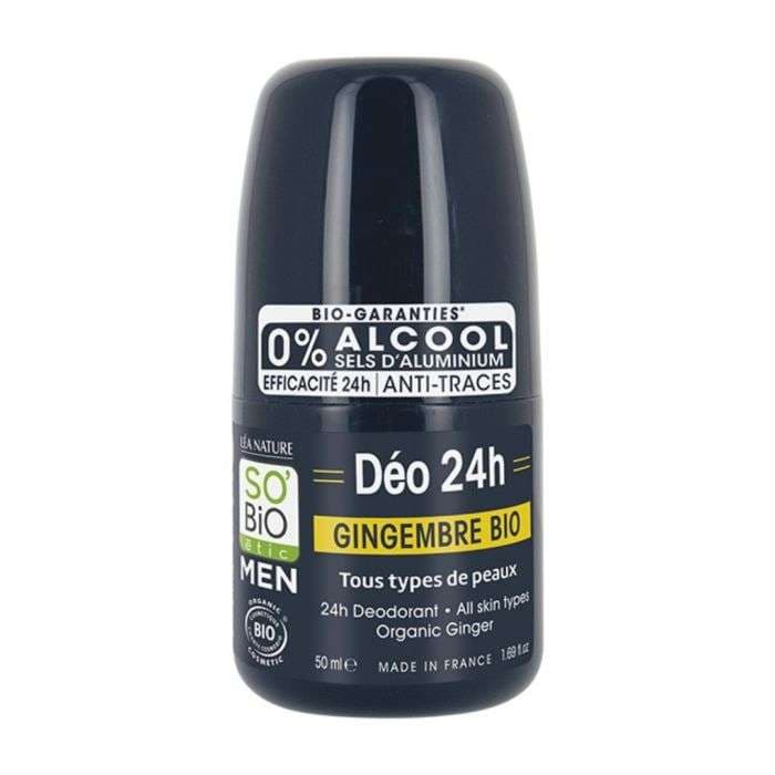 So Bio Déodorant Homme Gingembre Bio 24h 50 ml – hygiène homme