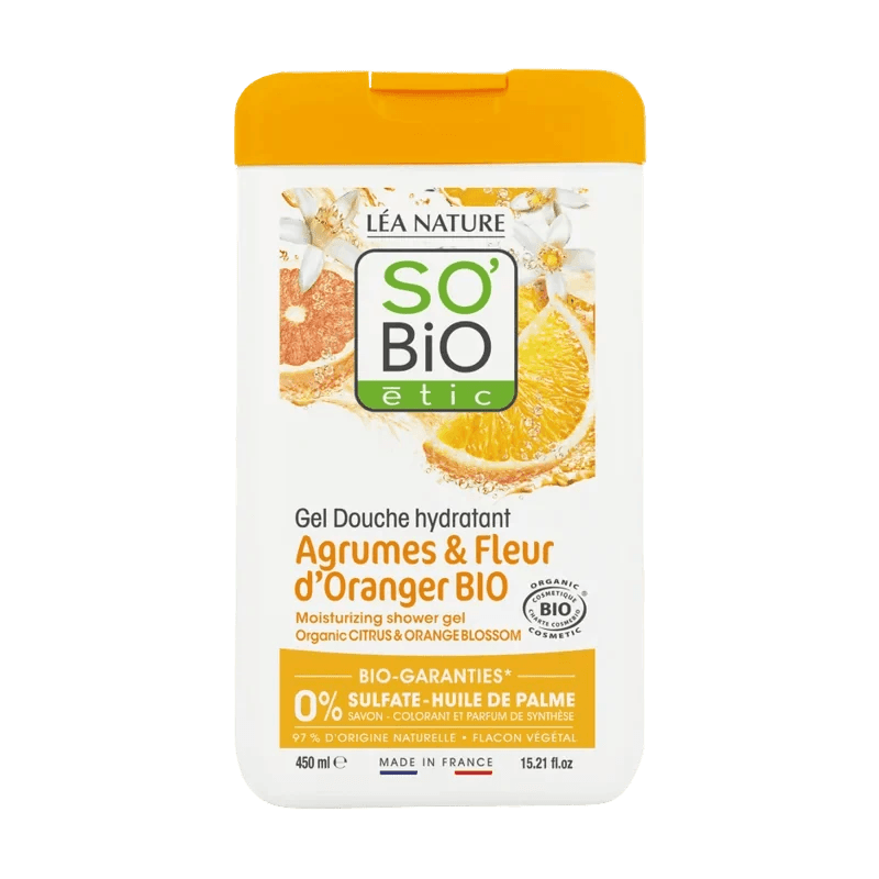 So Bio Gel Douche Agrumes et Fleur d'Oranger 450 ml – soin corps