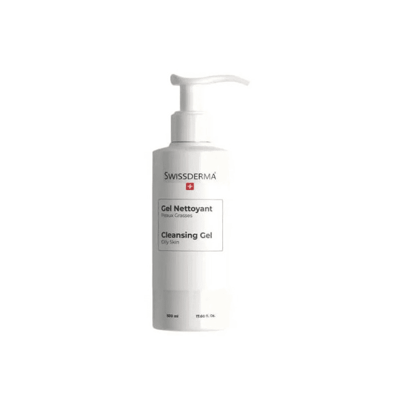 SwissDerma Gel Nettoyant Purifiant pour Peaux Grasses 500 ml – nettoyant visage