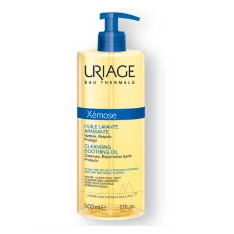 Uriage Xemose huile nettoyante apaisante visage et corps 500 ml
