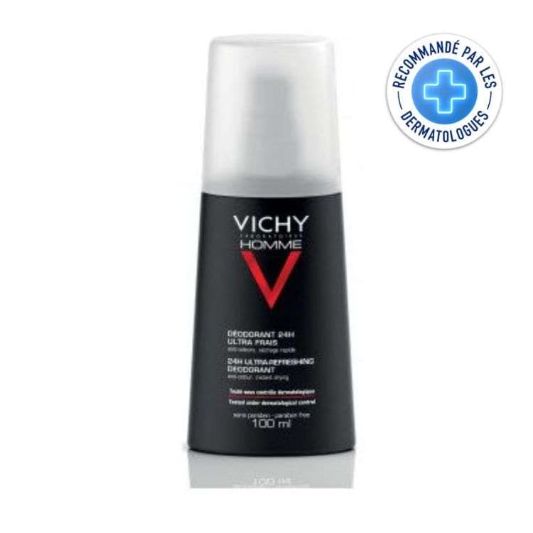 Vichy Homme deo vapo assainissant 24h 100 ml