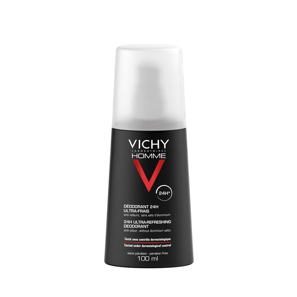 Vichy Homme Déodorant Vaporisateur Ultra-Frais 24H 100 ml – hygiène homme