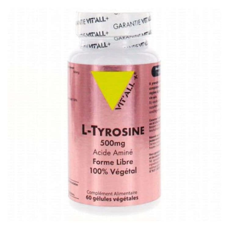 VITALL+ L tyrosine 500 mg 60 gélules