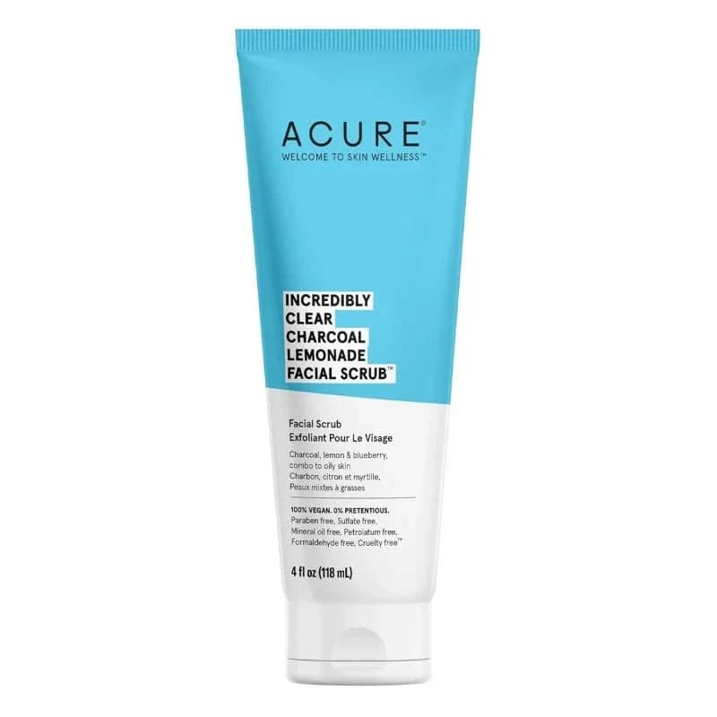 Acure Incredibly Clear Charcoal Lemonade Facial Scrub 118 ml