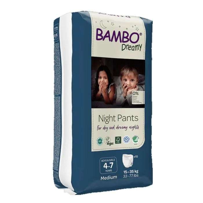 Bambo Dreamy Night Pants Enfants 4-7 ans 15 10 unités