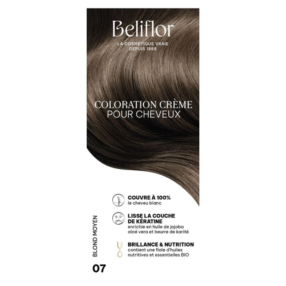 Beliflor Coloration Cheveux - Blond Moyen N°07 – coloration cheveux