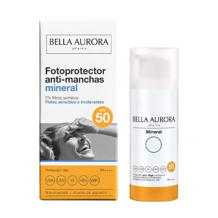 Bella Aurora Fotoprotector anti taches mineral spf50 50 ml