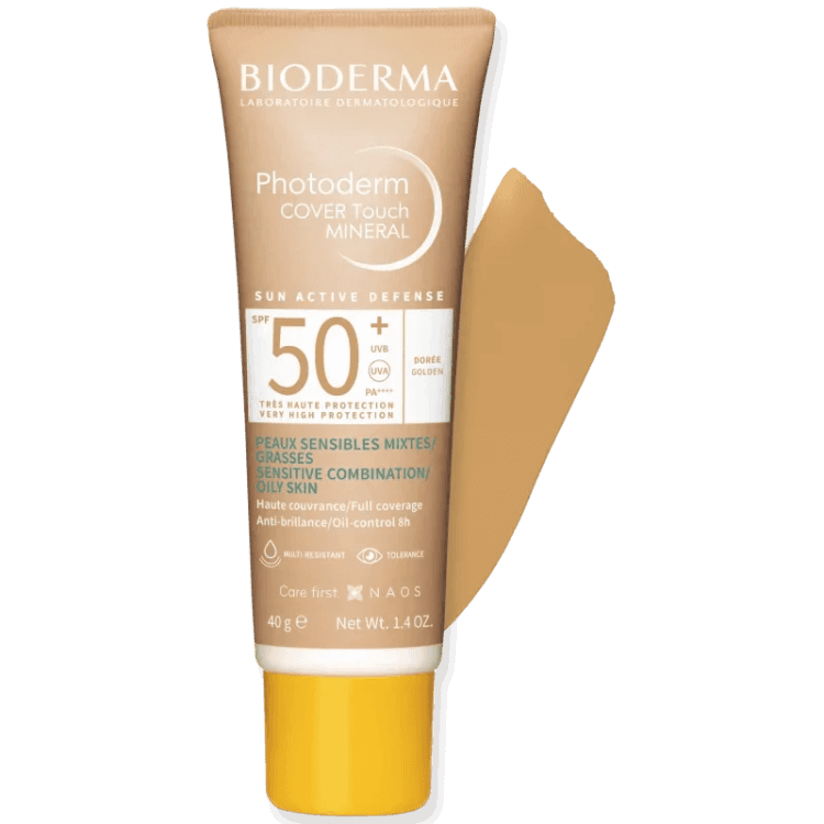 Bioderma Photoderm Cover Touch Minéral SPF50+ Teinté Doré
