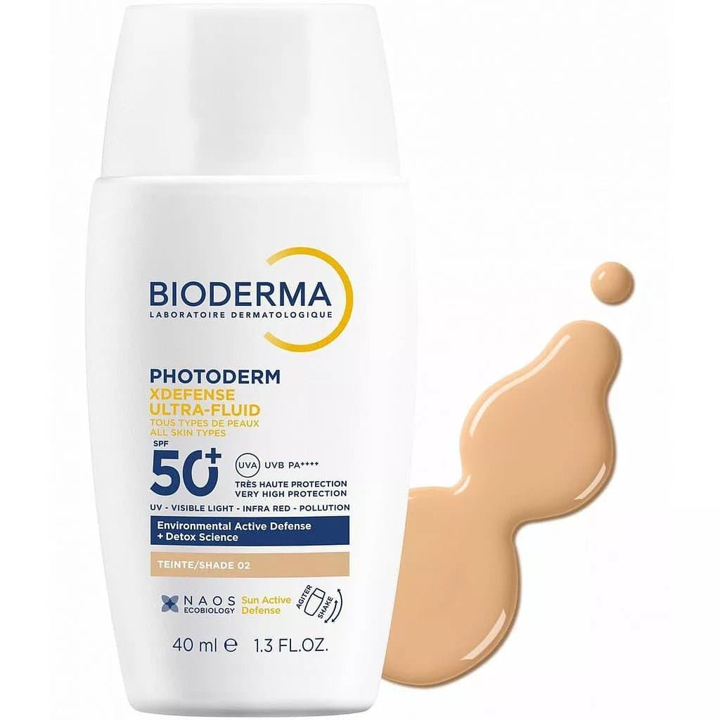 Bioderma Photoderm XDefense Ultra Fluide SPF 50+ Teinte 02 40 ml – protection solaire