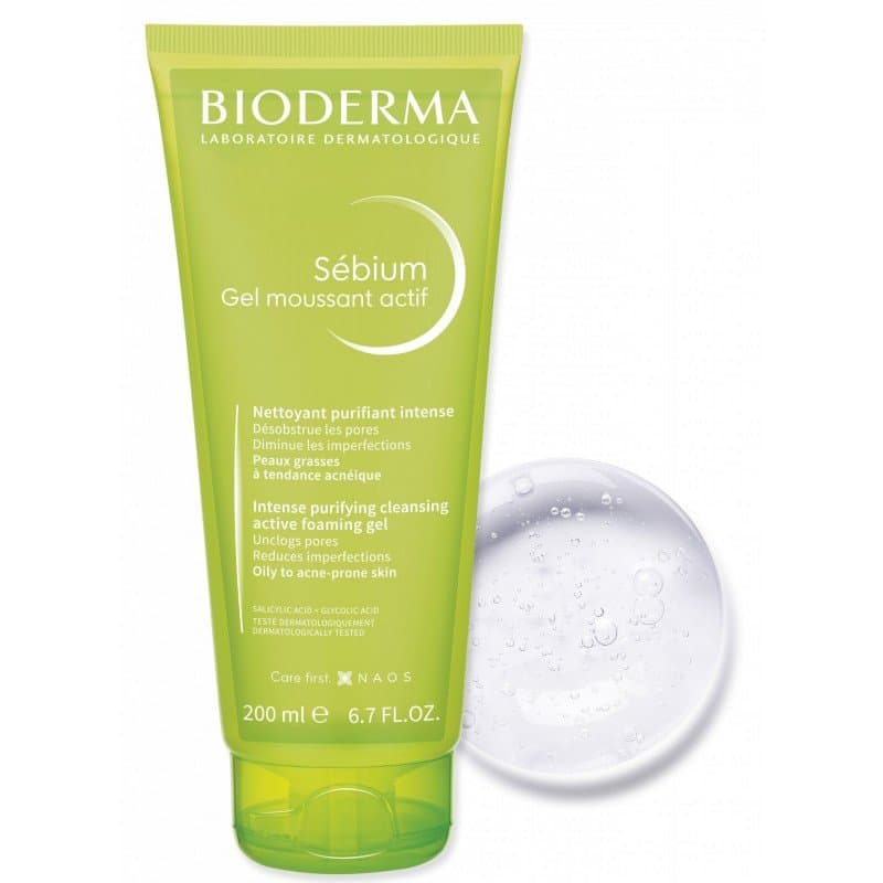 Bioderma Sébium Gel moussant actif 200 ml – nettoyant visage