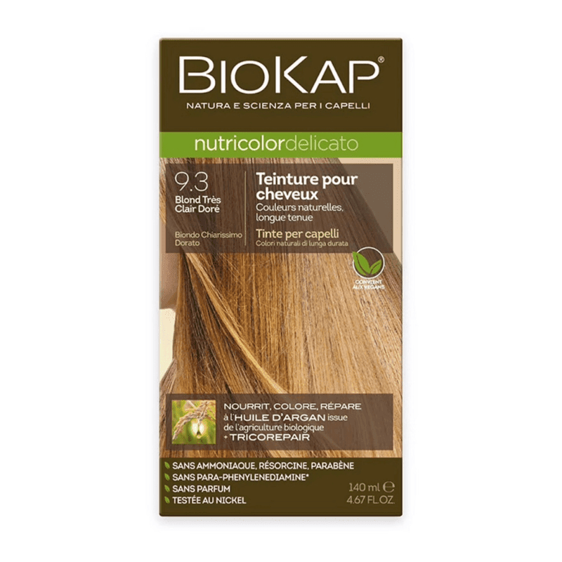 BioKap Nutricolor Delicato 9.3 Blond Très Clair Doré – coloration cheveux