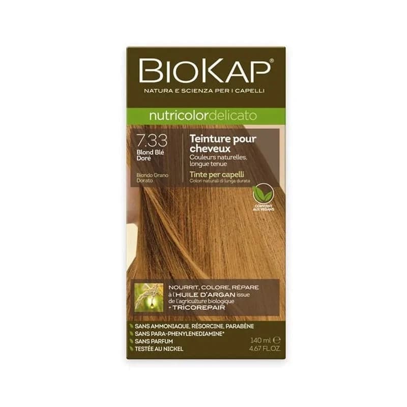 BioKap Nutricolor Delicato - Blond Blé Doré 7.33 – coloration cheveux