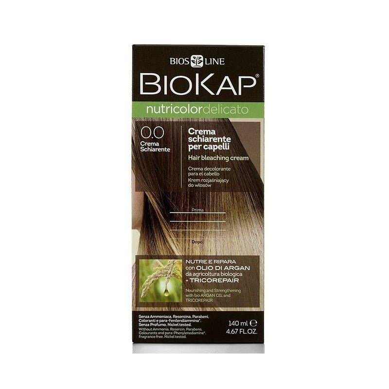 BioKap Nutricolor Delicato Crème Décolorante 0.0 – coloration cheveux