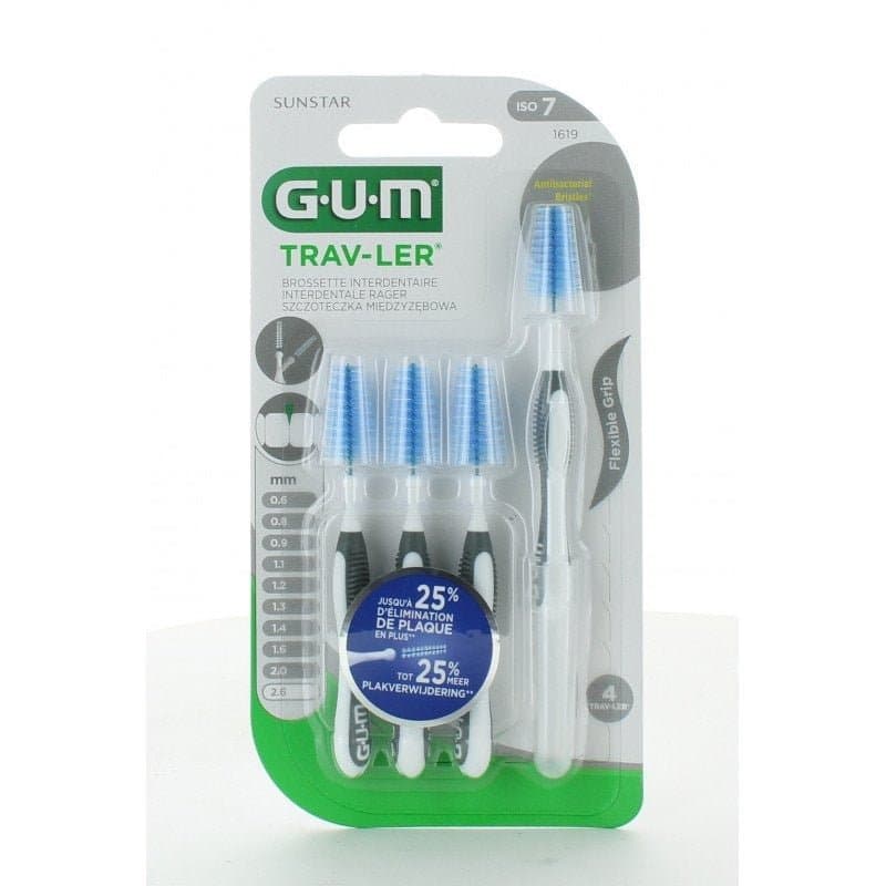 GUM Brossette Interdentaire Trav-Ler Extra Large 2.6 mm 4 brossettes – bucco-dentaire