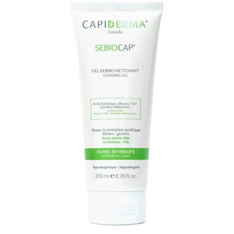 Capiderma Sebiocap Gel Dermo-Nettoyant Purifiant 200 ml – nettoyant visage