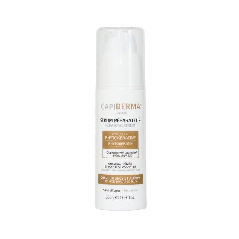 Capiderma Sérum Réparateur Cheveux Abîmés et Pointes Cassantes 50 ml – huile / Sérum cheveux