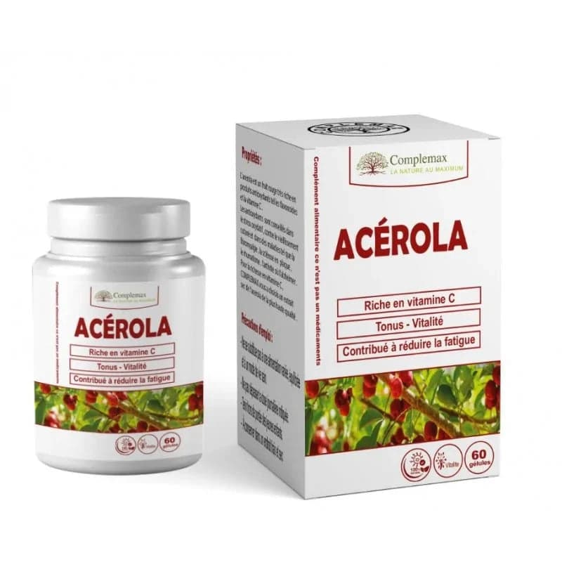 Complemax Acérola 60 gélules – complément alimentaire
