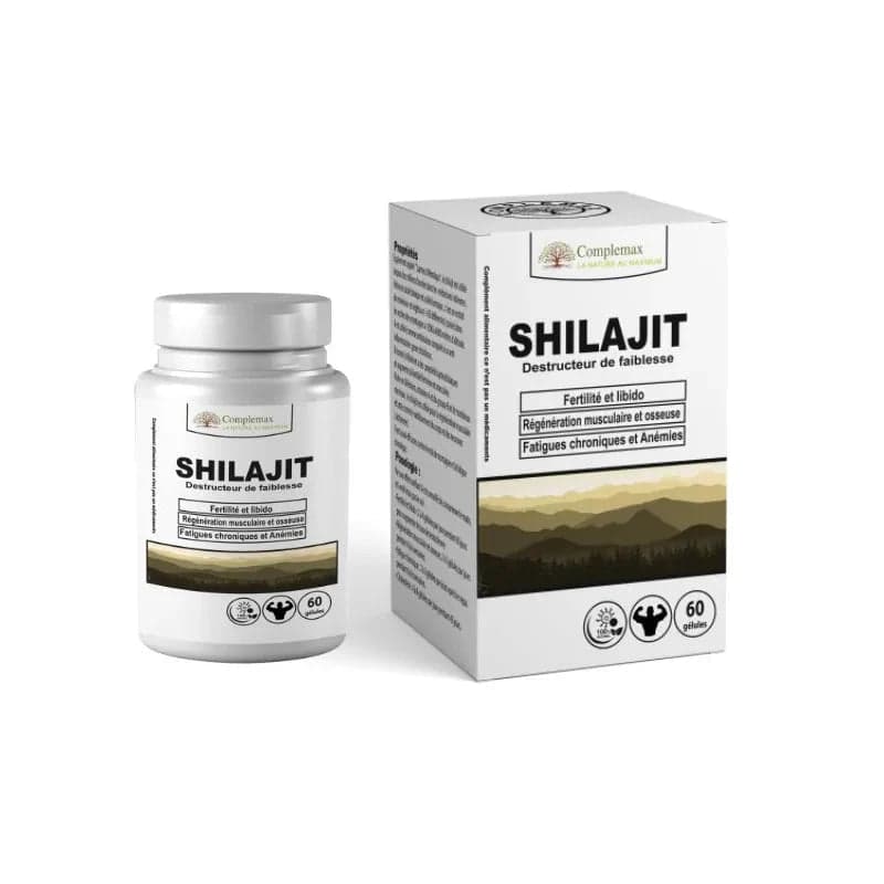 Complemax Shilajit Vitalité & Bien-être 60 gélules – complément alimentaire